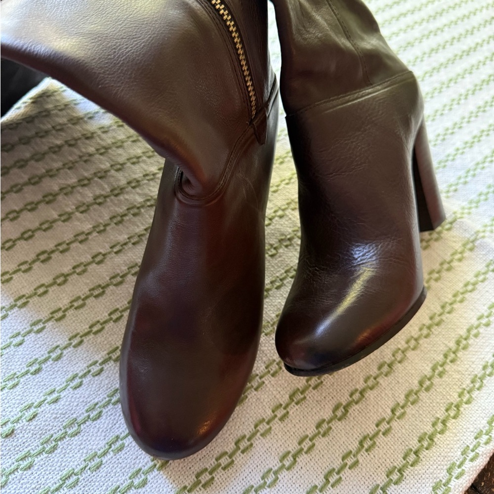 Coach Brown Heeled Boots
